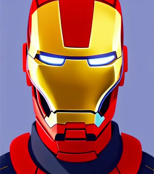 Prompt: icon stylized minimalist adam scott face iron man suit, loftis, cory behance hd by jesper ejsing, by rhads, makoto shinkai and lois van baarle, ilya kuvshinov, rossdraws global illumination