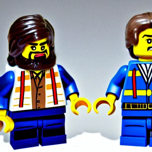 Image similar to lego set of wozniak and jobs in 1 9 7 7