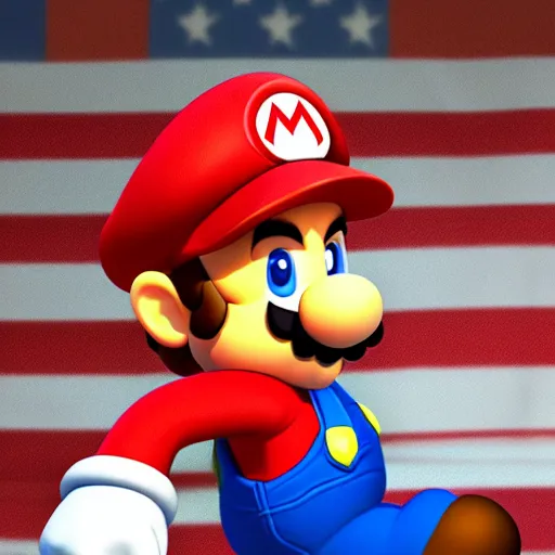 Prompt: Obama wearing a mario costume, 8k, photorealistic, cinematic,