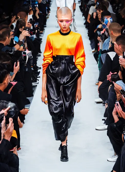 Image similar to hyperrealistic and heavy detailed balenciaga runway show of dragon ball z, leica sl 2 5 0 mm, vivid color, high quality, high textured, real life