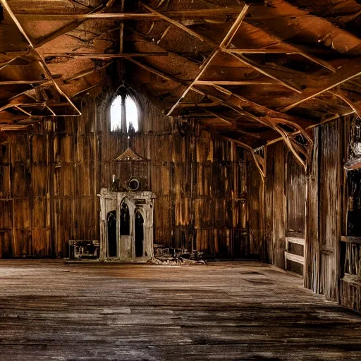 Prompt: picture of a cronenberg - like creature, southern gothic, inside of an old wooden church in louisiana, dark and intricate photograph