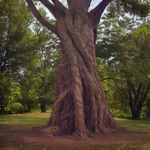 Image similar to a tree shaped like a man