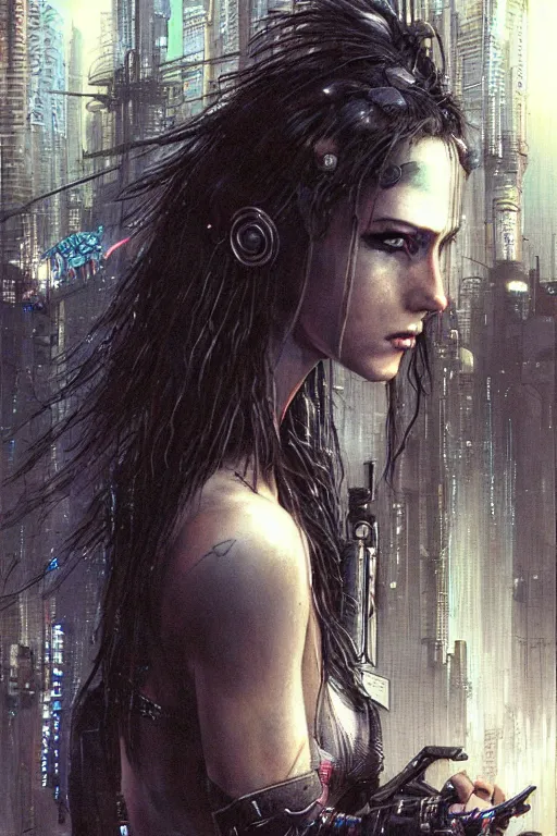 Image similar to cyberpunk 2 0 7 7, painted by luis royo