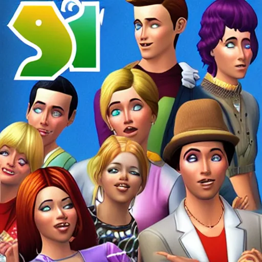 sims 2 video game cover art | Stable Diffusion