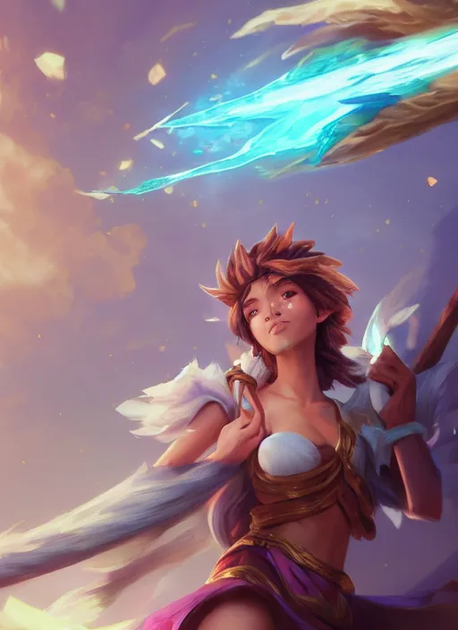 Prompt: taliyah, from league of legends, au naturel, meztelen, fighting, termeszetes, hyper detailed, digital art, trending in artstation, cinematic lighting, studio quality, smooth render, unreal engine 5 rendered, octane rendered, art style by klimt and nixeu and ian sprigger and wlop and krenz cushart