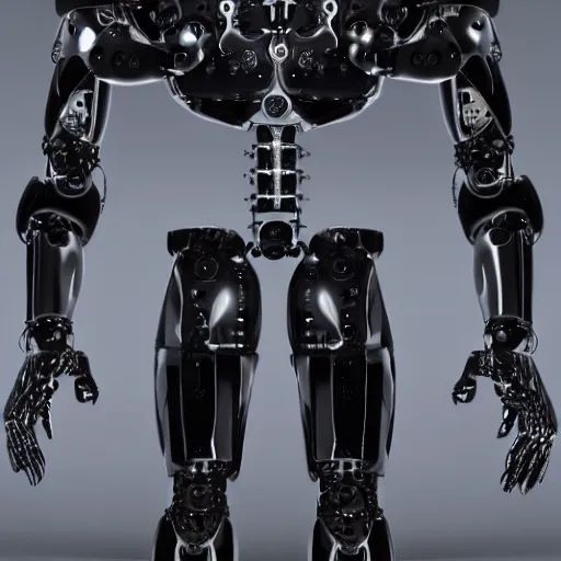 Image similar to A male humanoid robot, lot of details, 4k