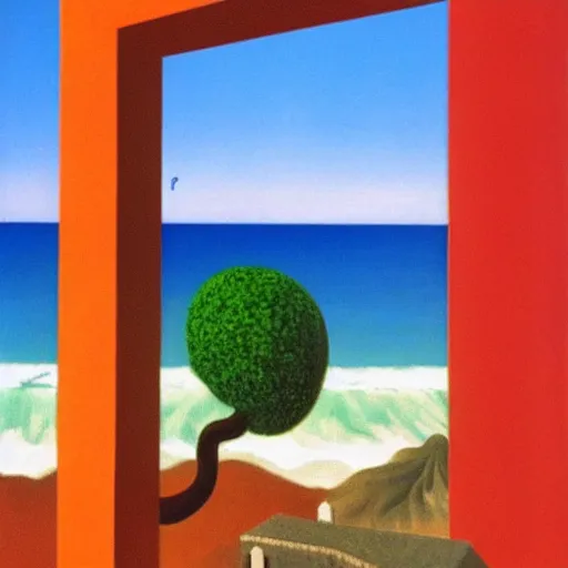 Image similar to Costa Blanca by Rene Magritte