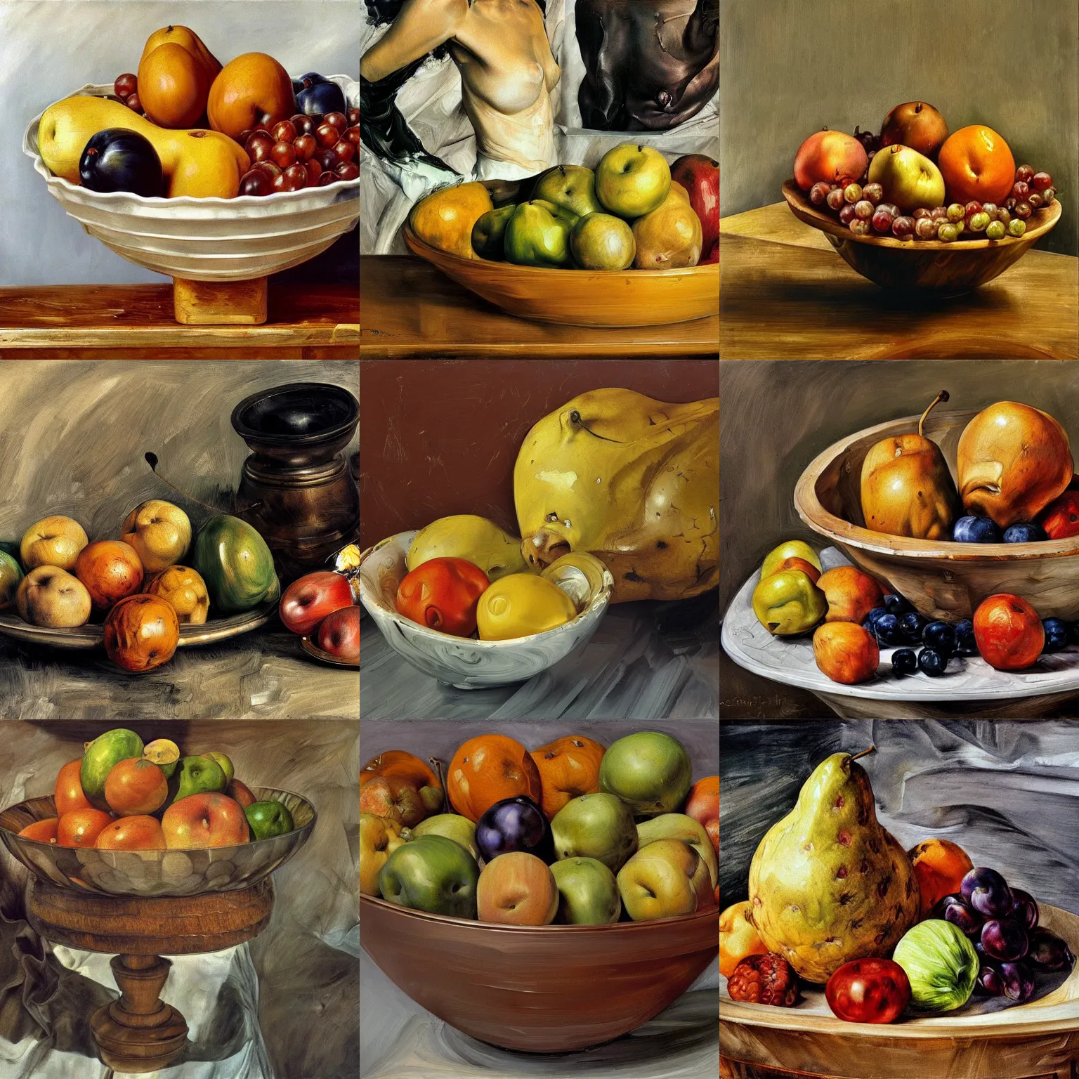 Prompt: fruit bowl, high quality high detail painting by lucian freud and frank frazetta and jenny saville, hd, cinematic
