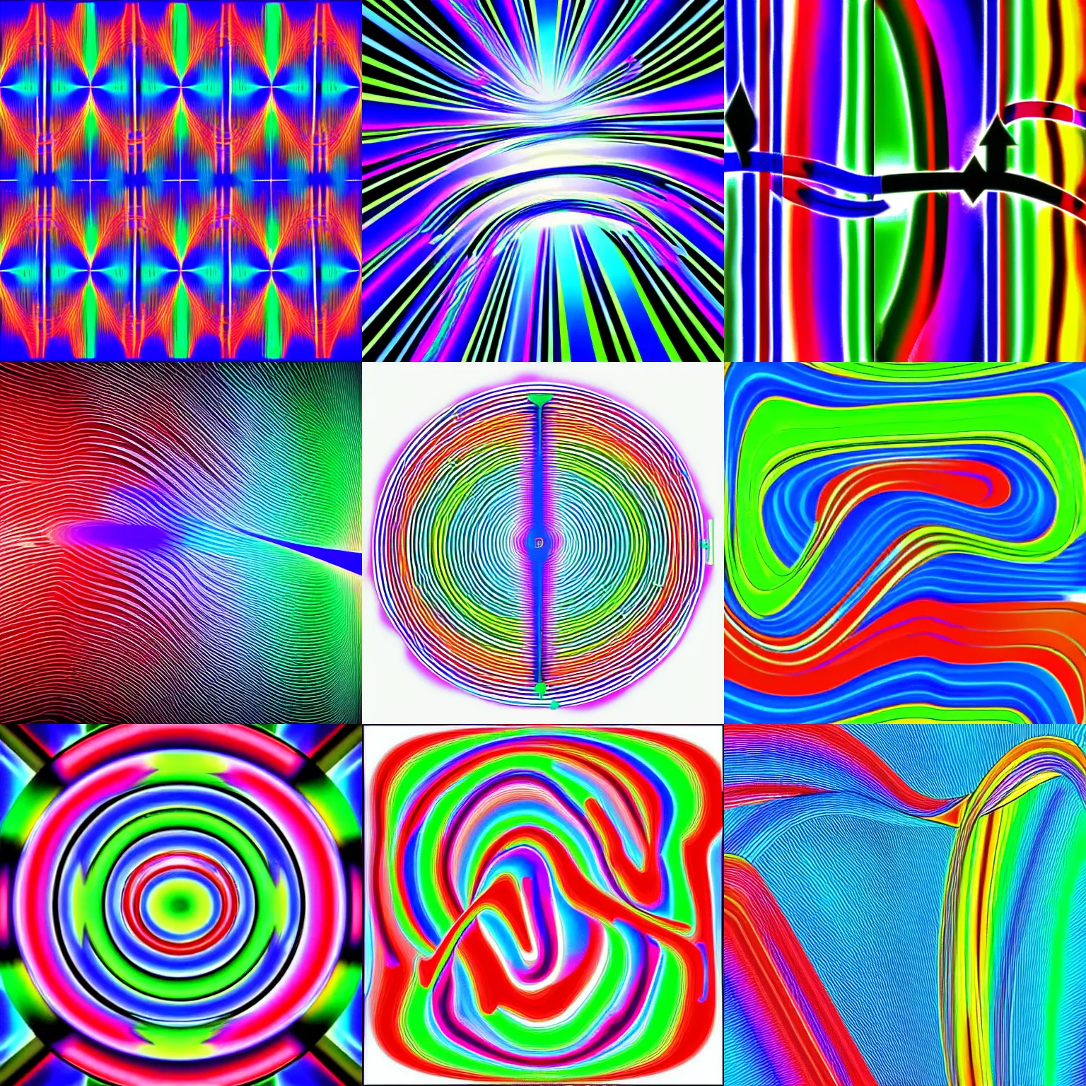 Prompt: doppler effect representation, energy graphics, very artistic, symmetric, vibrant colors