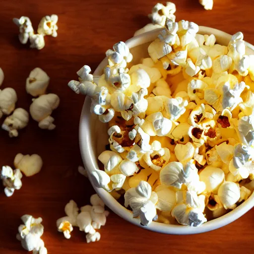 Prompt: !dream photo of popcorn in a cup,8k, ar 16:9,realistic ,title shift