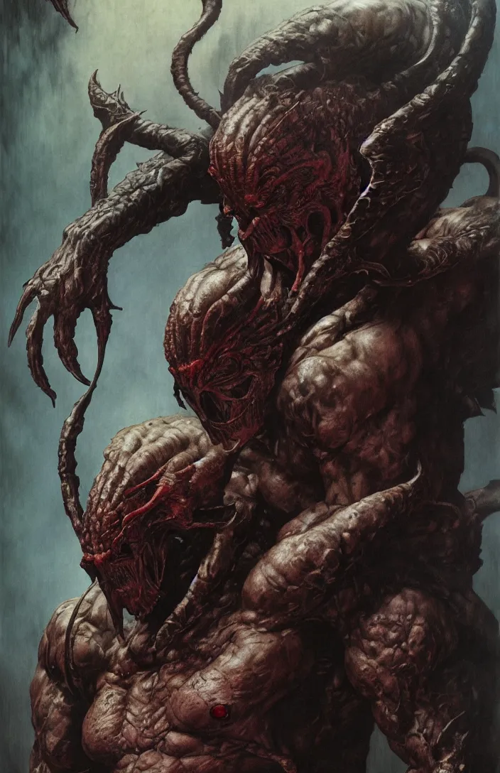 Prompt: the predator in the style of wayne barlowe, gustav moreau, goward, bussiere, roberto ferri, santiago caruso, luis ricardo falero, frazetta, boris vallejo