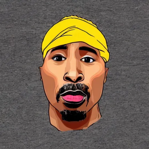 Prompt: 2 pac if he was a taco