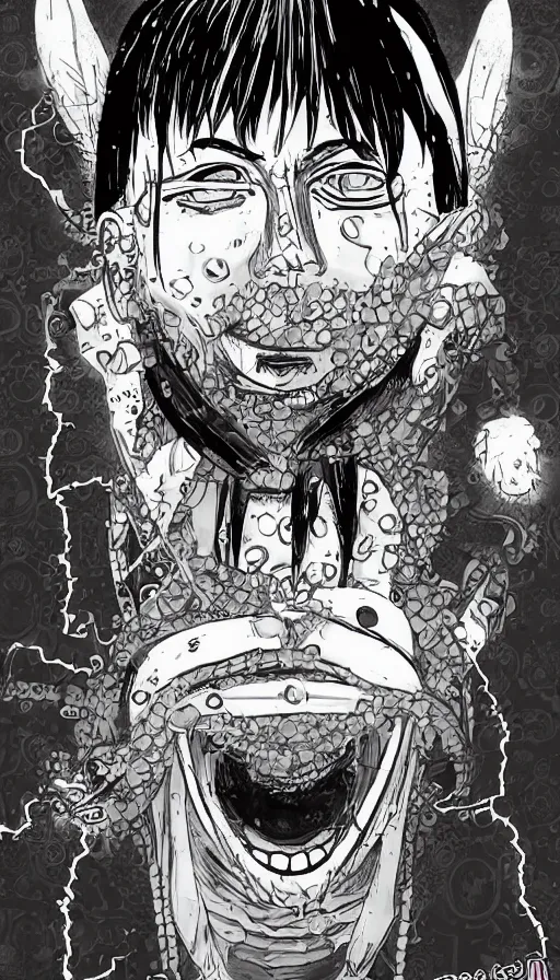 Image similar to portrait of a digital shaman, by eiichiro oda