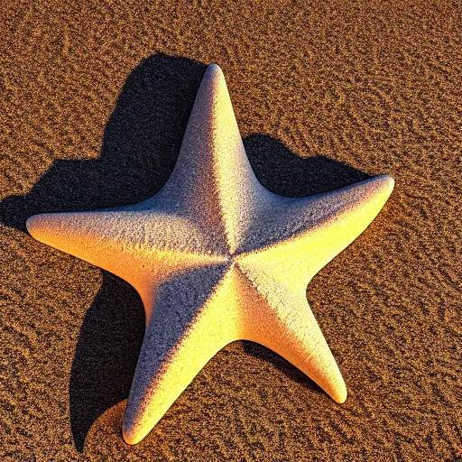 Prompt: a star drawn in the sand and the sea at night, stars in the sky, shot with iphone 1 0, unreal engine, octane render, winning award photo