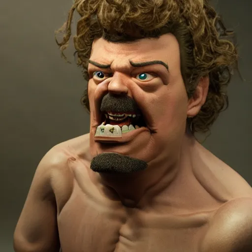 Prompt: animatronic Danny McBride, exposed mechanics, photo, Stan Winston studios, detailed, 4k