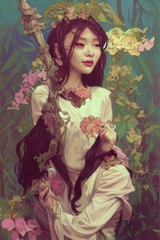 Prompt: beautiful goblin, highly detailed, digital painting, artstation, illustration, art by tan zi and ayanamikodon and alphonse mucha and wlop