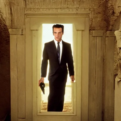 Prompt: Patrick Bateman as a Pharaoh