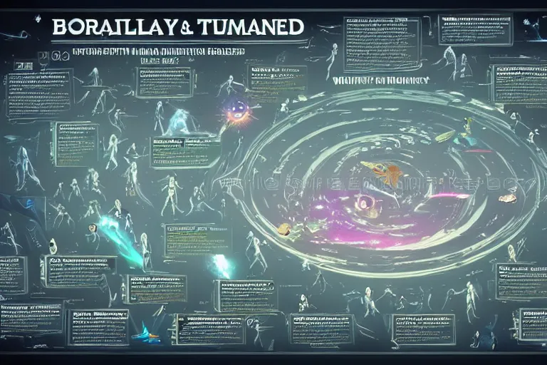 Prompt: a labeled, bordered, and detailed infographic poster depicting humanity's stats, abilities and popularity with various extraterrestrial cultures, in the style of wlop, illustration, epic, fantasy, hyper detailed, smooth, unreal engine, sharp focus, ray tracing