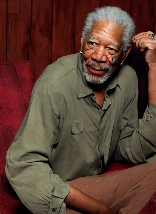 Prompt: morgan freeman, dungeons and dragons