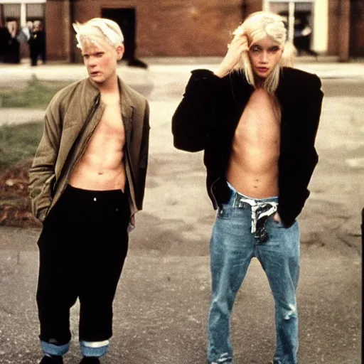 Image similar to blonde men photographed by larry clark