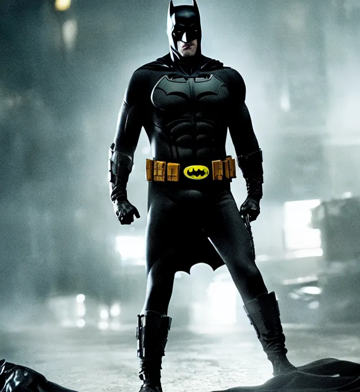 Image similar to cinematic still of jason statham as batman 8 k