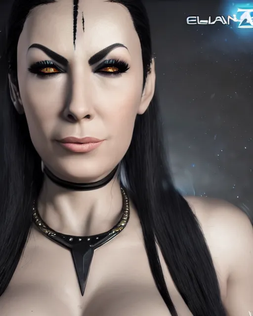 Image similar to a highly detailed metahuman 8 k close up render of elvira dark queen trending on artstation made in unreal engine 4