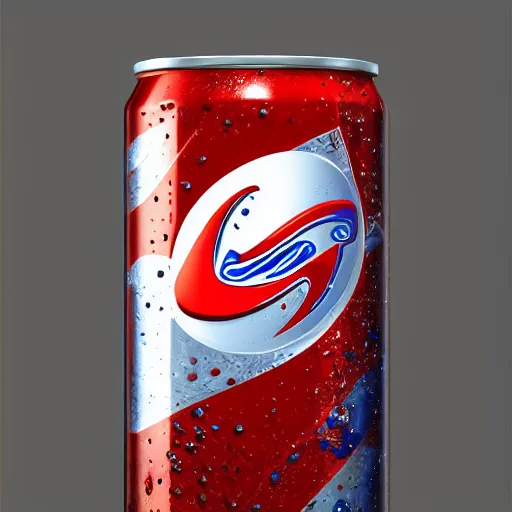 Prompt: Photorealistic can of pepsi. Hyperdetailed photorealism, 108 megapixels, amazing depth, glowing rich colors, powerful imagery, metallic finish, 3D finalrender, 3d shading, cinematic lighting, artstation concept art