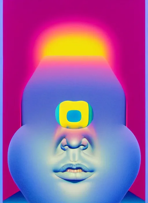 Image similar to ego by shusei nagaoka, kaws, david rudnick, airbrush on canvas, pastell colours, cell shaded, 8 k