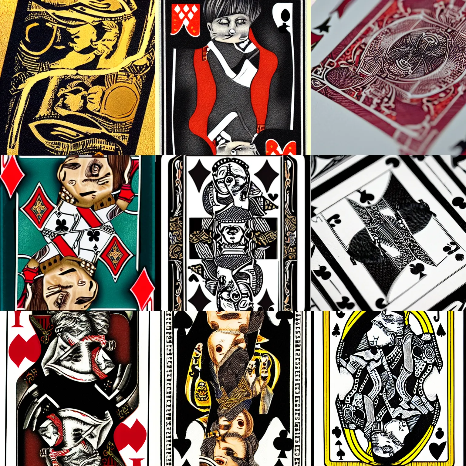 Prompt: Playing card close-up Jack