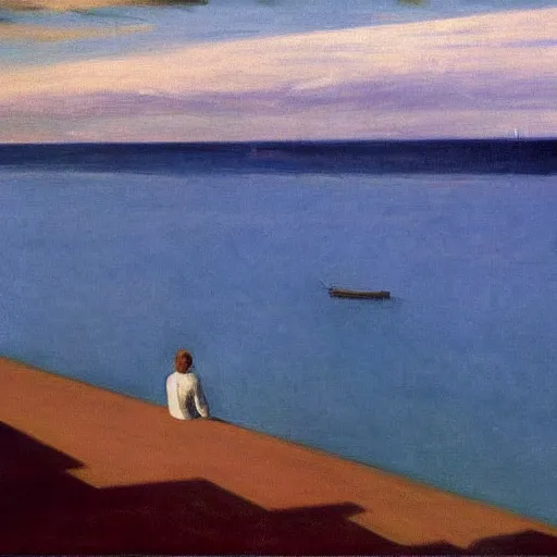 Image similar to the bay by Edward hopper