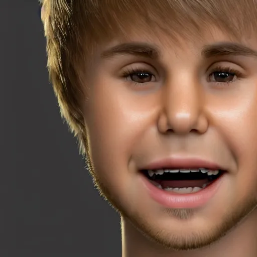 Image similar to hyperrealistic dslr film still of justin beiber with exaggerated overbite, buck - teeth, stunning 8 k octane comprehensive 3 d render, inspired by istvan sandorfi & greg rutkowski & unreal engine, perfect symmetry, dim volumetric cinematic lighting, extremely hyper - detailed, incredibly real lifelike attributes & flesh texture, intricate, masterpiece, artstation