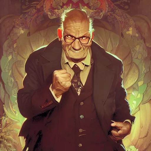 Prompt: old sammy by Stanley Artgerm Lau, greg rutkowski, thomas kindkade, alphonse mucha, loish, norman Rockwel