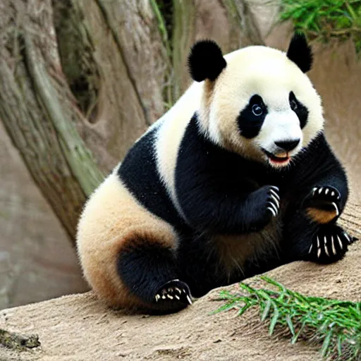 Prompt: stinky panda