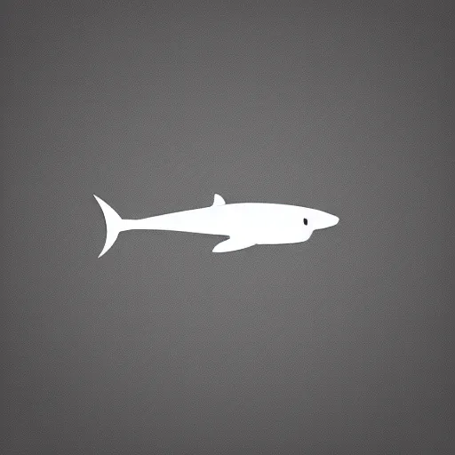 Prompt: circular shark icon, minimalist, vector