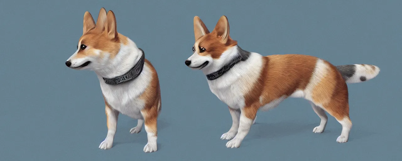 Image similar to galactic corgi, ultra realistic, digital art, concept art