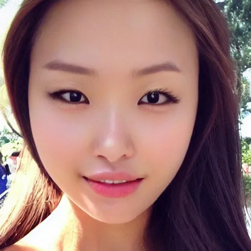 Image similar to beautiful gorgeous girlfriend mixture of Asian and European features