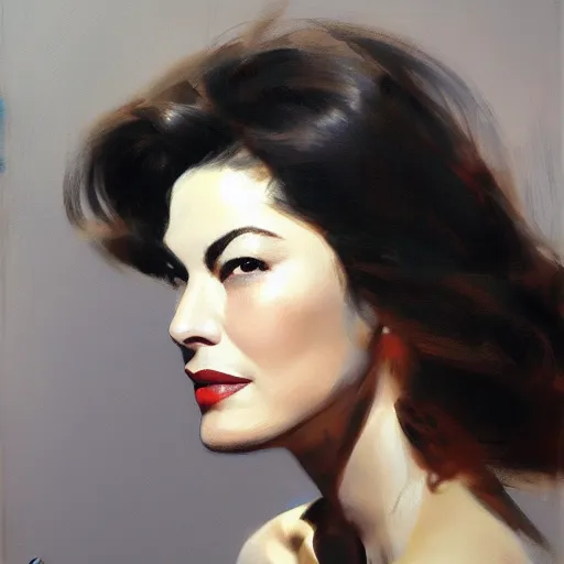 Image similar to ava gardner by artist ruan jia