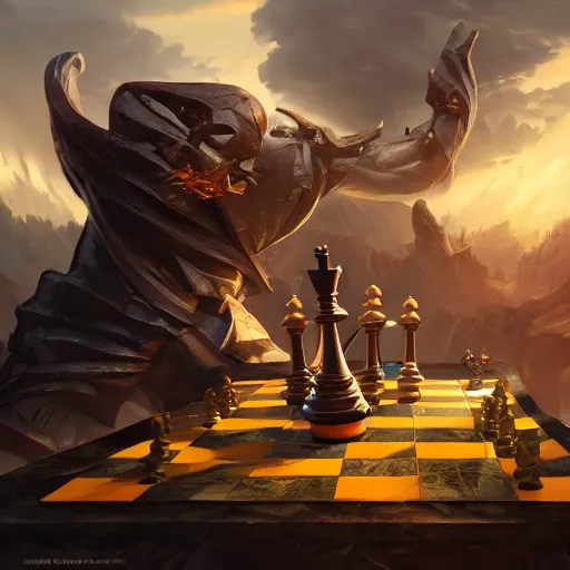 Image similar to a giant black chess bishop statue, battlefield background, bright art masterpiece artstation. 8 k, sharp high quality artwork in style of jose daniel cabrera pena and greg rutkowski, concept art by tooth wu, hearthstone card game artwork, chess piece