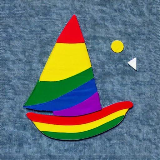 Prompt: rainbow sailboat emoji