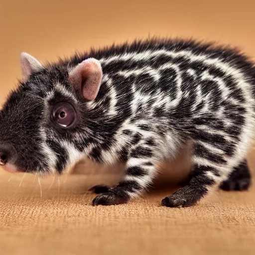 Prompt: A wide angle, studio photographic portrait of a new animal discovered by scientists. It is described as the cutest animal ever discovered.