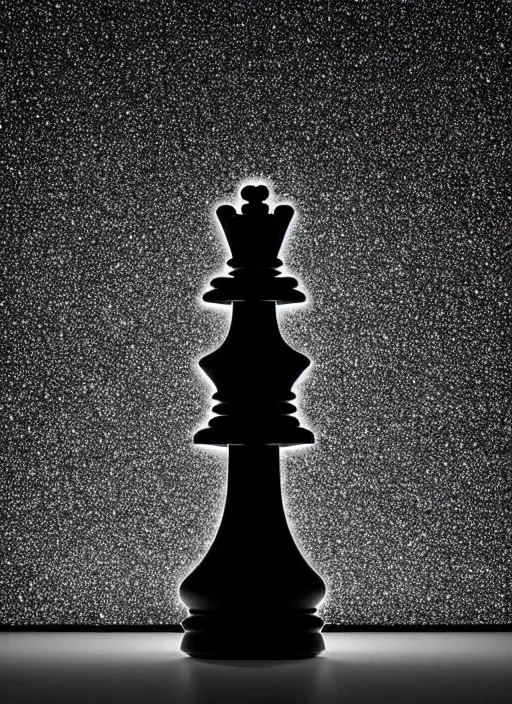 Prompt: queen chess piece photo, beautiful skin of led point lights, parametric, algorithmic, very detailed, highly detailed background, photorealism, sharp focus, photorealism, swarm, ecology, soft diffuse autumn lights, some sunlight ray, dark room wall, canon 5 d 5 0 mm lens