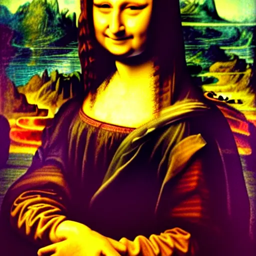 Prompt: Mr. Bean as the Mona Lisa by Leonardo da Vinci