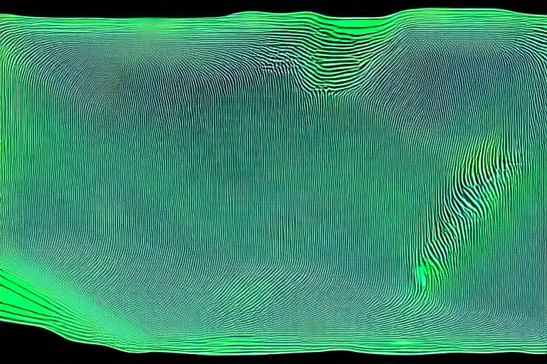 Image similar to topographical map of a complex cave system made out of multiple overlays of complex scientific data visualized on top of each other, bar charts, plexus, thick and thin lines, waveforms on top of square charts, gaps and pauses, space molecules, radio signals, negative space