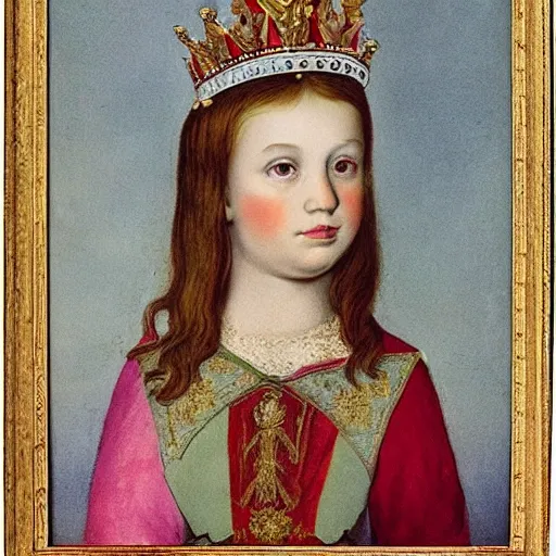 Image similar to child girl crowned holy roman empress