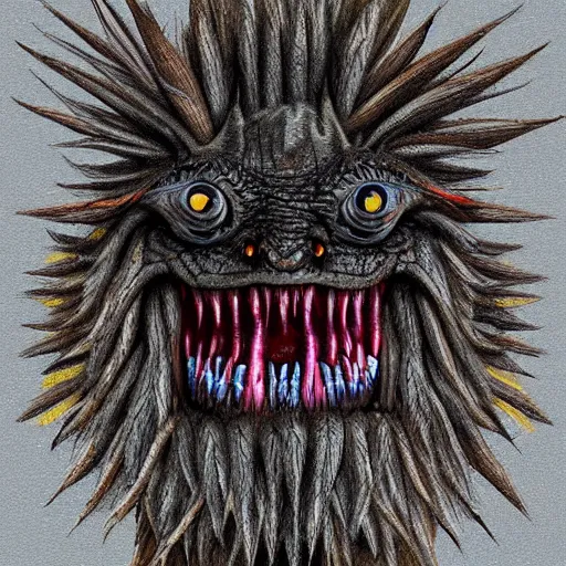 Prompt: unusual lavkraft monster, highly detailed, digital painting