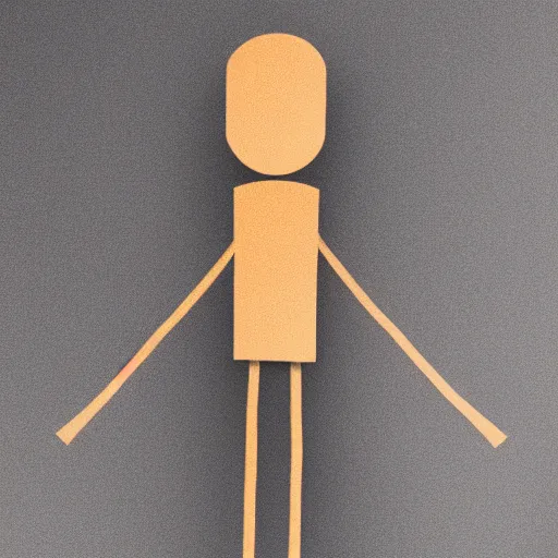 Image similar to a realistic stickman