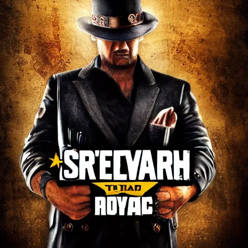 Image similar to a portrait of a strong man , ferocious appearance , rockstar games style , sharp focus ,highly detail R star