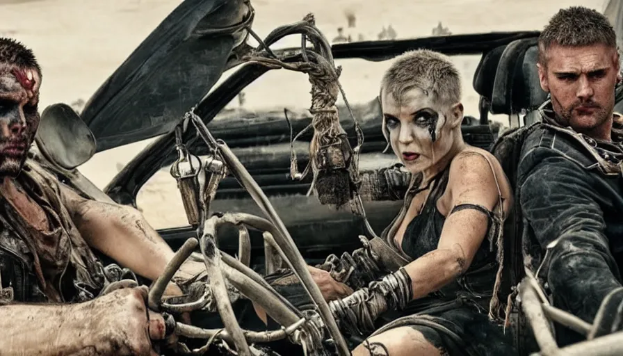 Image similar to Did you bring your bloodbag? Mad Max Fury Road