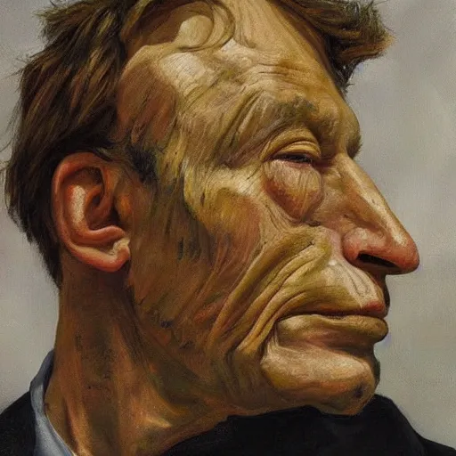 Image similar to high quality high detail painting by lucian freud, hd, buzz osborn