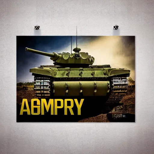 Image similar to army tank poster